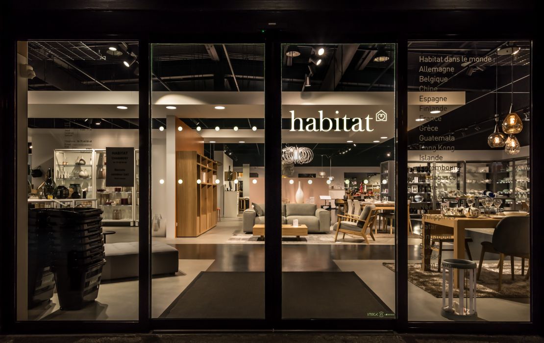 Porte automatique lumineuse pour commerce et grande surface
