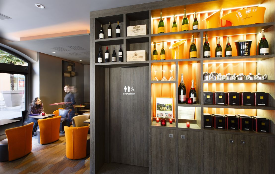 Porte automatique intérieure de cloison pour bar et restaurant
