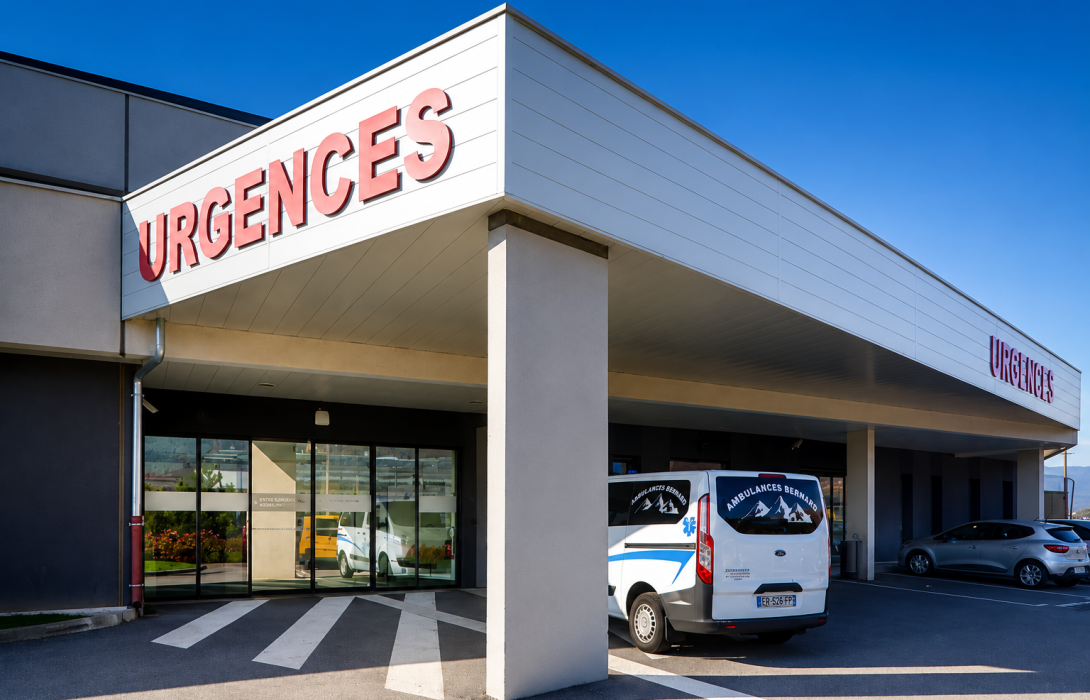 Porte coulissante automatique d'entrée d'urgences