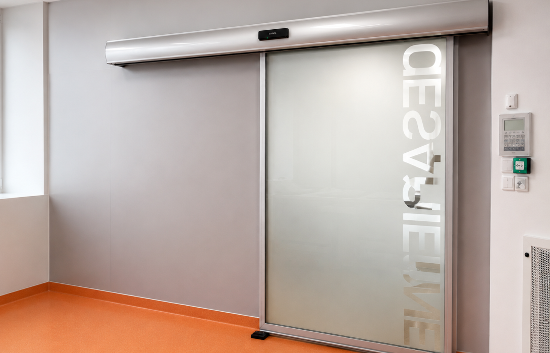 Porte automatique hermétique pour hôpital