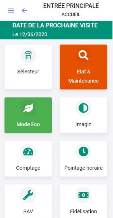 Appli pour solution connectée de porte automatique